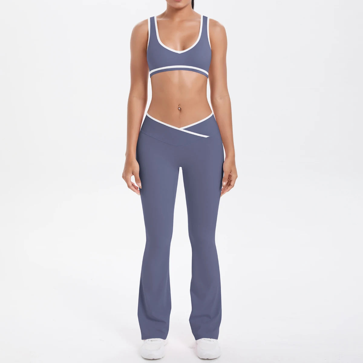 Solid Color Fitness Outfit for Women