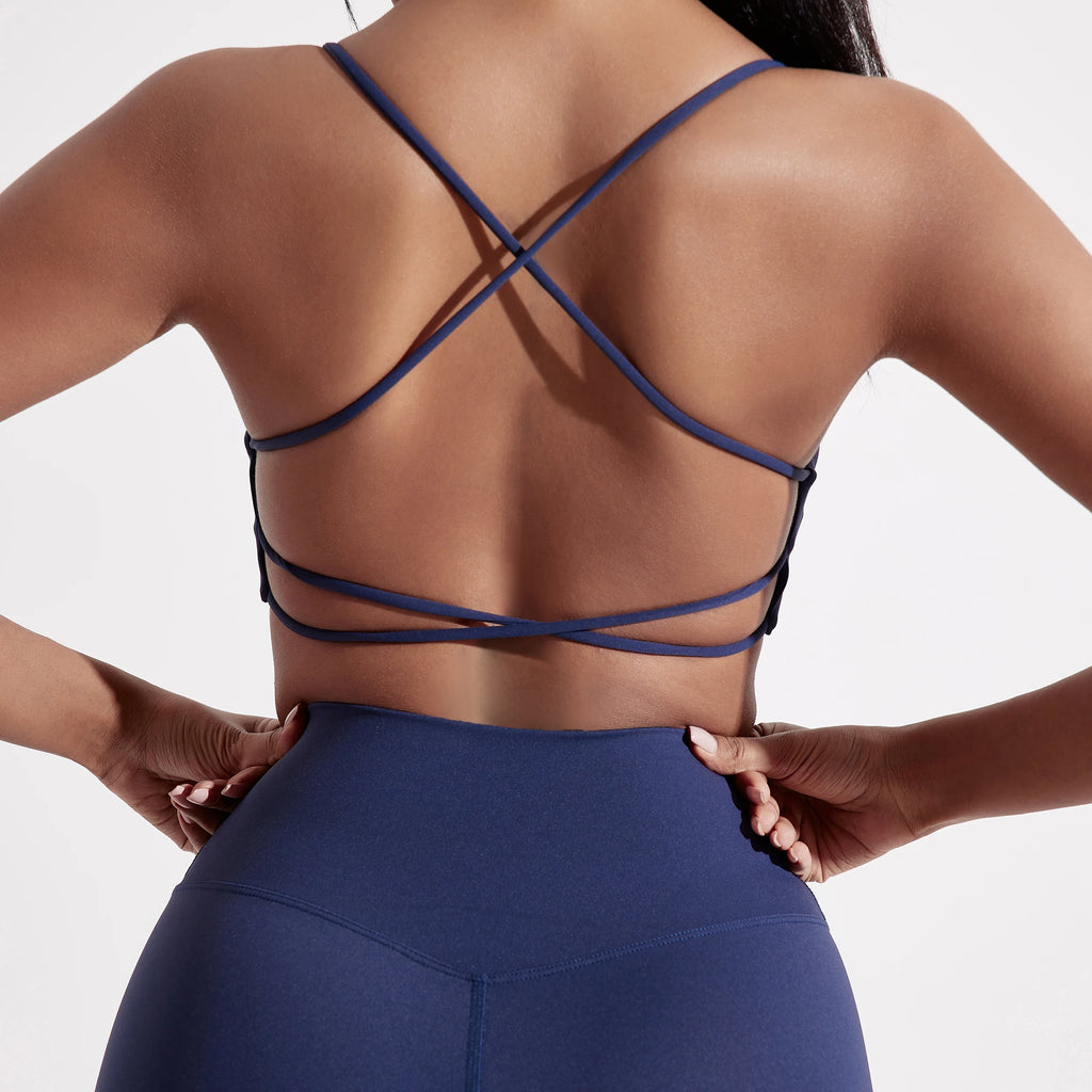 Cross‑Back Sports Bra