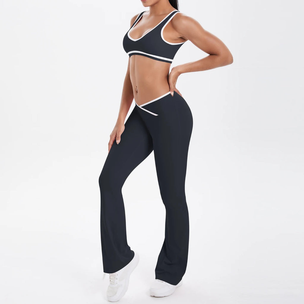 Solid Color Fitness Outfit for Women