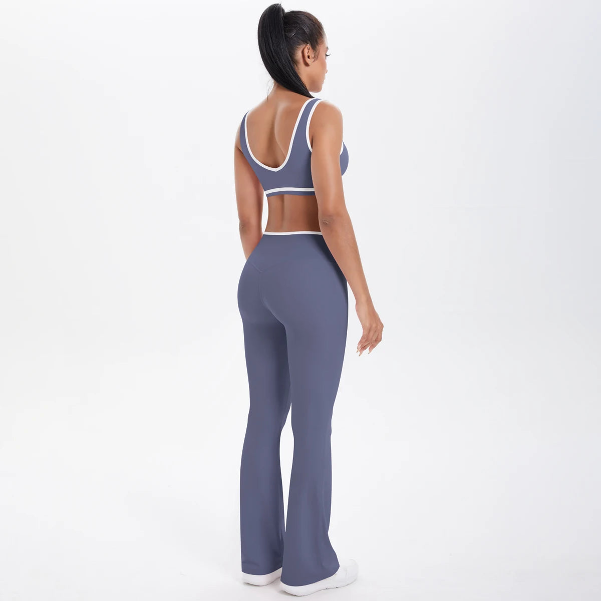 Solid Color Fitness Outfit for Women