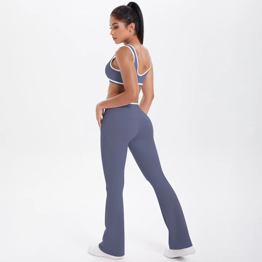Solid Color Fitness Outfit for Women