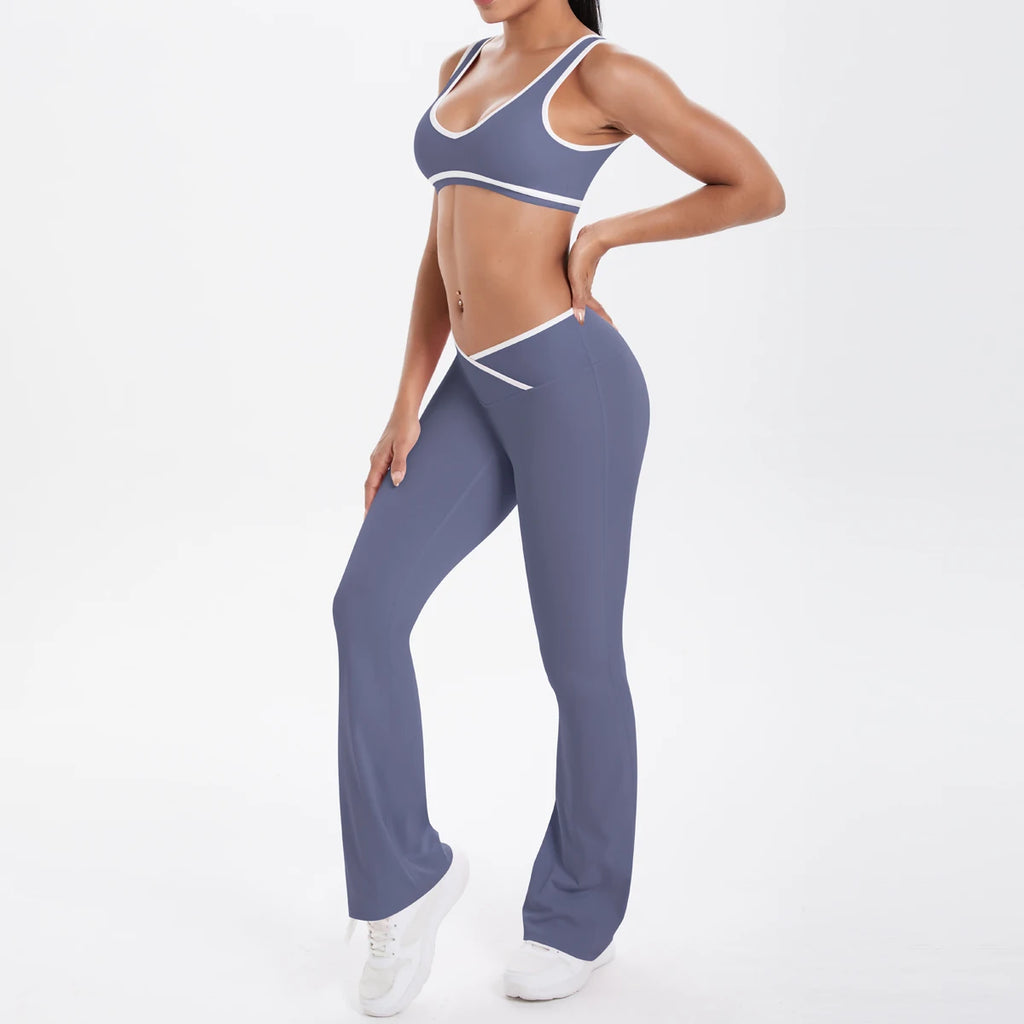 Solid Color Fitness Outfit for Women