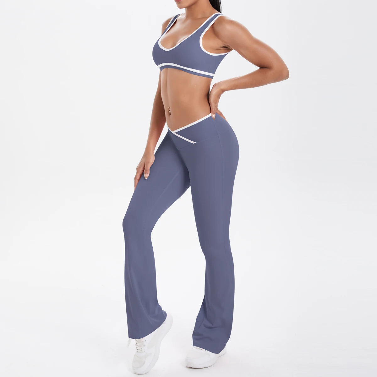 Solid Color Fitness Outfit for Women