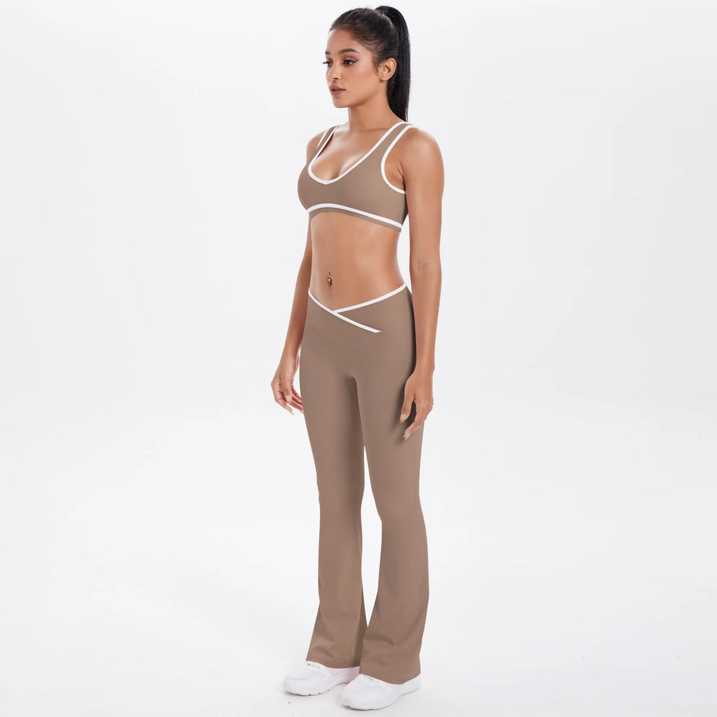 Solid Color Fitness Outfit for Women